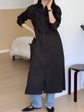 Wrapped Button Up Dress