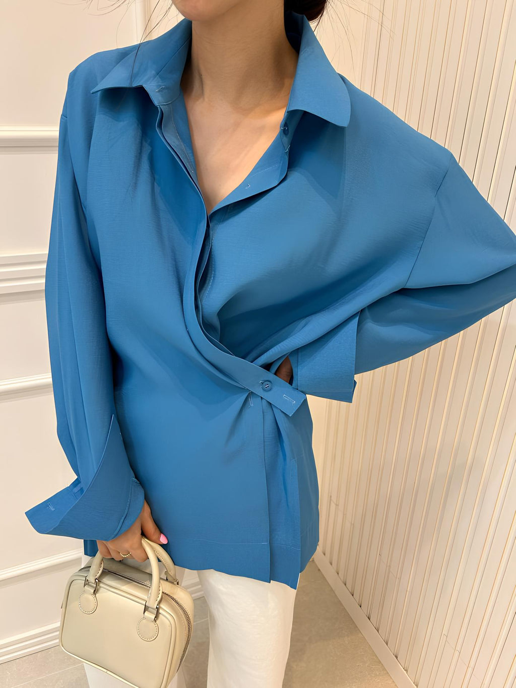 Asymmetrical Button Up