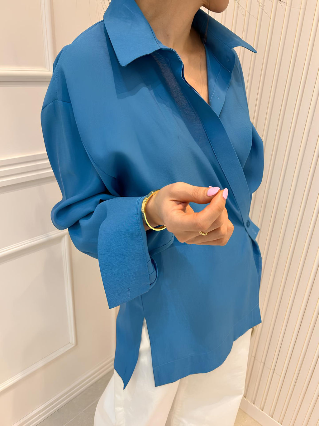 Asymmetrical Button Up
