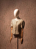 Dalmata Puff-Sleeve Top
