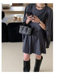 Sleeveless Knit Dress Set